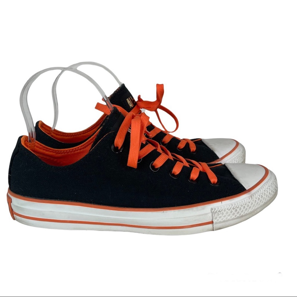 Converse Black and Orange Sneakers